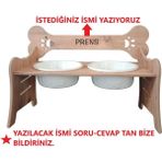 Büyük Irk Köpekler Için Seramik Kase ve Standı, Kademeli, Beyaz, 2X1000 ml - Seçenek 1