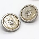 Büyük Kadın Ceket Yuvarlak Metal Düğmeler Giyim için Moda Ceket Takım Elbise Örgü İğne Süslemeleri Dikiş Aksesuarları (Color : 5, Size : 18mm 6pcs)