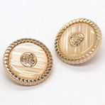Büyük Kadın Ceket Yuvarlak Metal Düğmeler Giyim için Moda Ceket Takım Elbise Örgü İğne Süslemeleri Dikiş Aksesuarları (Color : 6, Size : 25mm 6pcs)