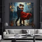 Büyük Kanvas Ev Dekoru, Tango Dans Eden Çift Tablosu