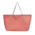 Büyük Kanvas Tote Çanta - Yeniden Kullanılabilir Bakkal Çantası Katlanabilir Ağır Hizmet Alışveriş Çantası DIY Sanat El Sanatları Boyama Nakış için, Orangepink, Large