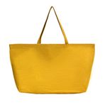 Büyük Kanvas Tote Çanta - Yeniden Kullanılabilir Bakkal Çantası Katlanabilir Ağır Hizmet Alışveriş Çantası DIY Sanat El Sanatları Boyama Nakış için, Sarı, Large