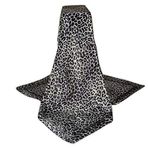 Büyük Kare Siyah Beyaz Gümüş Gri Kar Leoparı Çita Hayvan Baskılı Polyester İpek Eşarp Kadın Eşarpları Başörtüsü Şal Paşmina Kafa Bandı Bandana 36" x 36" inç (3' Ayak!) Kare, Çok renkli, Tek Beden