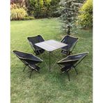 Büyük Masa + 4 Pratik Sandalye Set