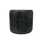 Büyük Metal Saksı - 39X35 Cm