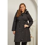 Büyük Moda UZUN İÇİ KÜRKLÜ PARKA