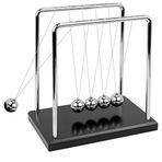 Büyük Newton's Cradle - Sealive Ofis Masası Süslemeleri - Erkekler için Bilim Eğlencesi ve Stres Giderici - Ofis ve Ev için Düşünme, Konsantrasyon ve Sakinleşmeye Yardımcı Olur