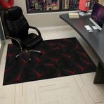 Büyük Ofis Oyun Koltuğu Matı 160x180 cm Dayanıklı Dikdörtgen Zemin Paspası Masa Sandalyesi için İdeal Ev için İdeal Sert Ahşap Karo Düşük Kazık Tasarım Zeminleri Oyun Bilgisayarı Tekerlekli