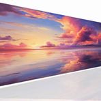 Büyük Oyun Mouse Pad Mouse Mat Gün Batımı Masa Mat Büyük Genişletilmiş XL Oyun Mousepad Su Geçirmez Masa Örtüsü, Kaymaz Tabanlı Fare Altlığı, Bilgisayar Klavyesi ve Fare Altlığı için Masa Pedi 24"x12"