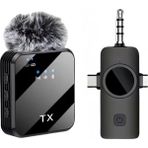 Büyük Pazar Store Kablosuz Yaka Mikrofonu Tekli Mikrofon iPhone 16 ile Uyumlu Type-C/aux/lightning Portlu Telefon Pc Tablet Video Kayıt Röportaj Canlı Yayın Vlog Kablosuz Mikrofon 1030 - Option-1 - 001-Renkli
