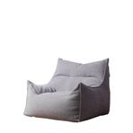 Büyük Puf Koltuk, Fasulye Torbası Sandalye Kılıfı 3D Akın Şönil Çok Renkli Oturma Odası İçinde Dolgu Yok(1-seat-grey)