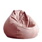 Büyük Puf Koltuk, Fasulye Torbası Sandalye Kılıfı Suni Deri Puf Dolgusuz 80-120cm(Color1,D120cm-empty cover)
