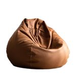 Büyük Puf Koltuk, Fasulye Torbası Sandalye Kılıfı Suni Deri Puf Dolgusuz 80-120cm(Color5,D90cm-empty cover)