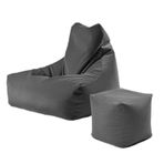 Büyük Puf Koltuk, Fasulye Torbası Sandalye Örtüsü Oturma Odası İçin Dolgu Yok Çok Renkli(Dark Grey-with Fd)
