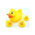 Büyük Saçlı Ördek Stili 4pcslot Hayvanlar Yüzme Su Oyuncakları Renkli Yumuşak Yüzen Lastik Ördek Squeeze Sound Squeaky Banyo Oyuncak Bebek Banyo Oyuncakları Için (Yurt Dışından)