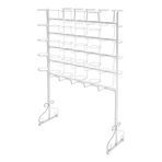 Büyük Şapka Sergileme Standı, Ayarlanabilir Beyzbol Şapkası Saklama Düzenleyicisi, Ticari Perakende Giyim Mağazaları İçin Ayaklı Metal Askılık, Beyaz-7 kat,White-7 layers-150x168cm