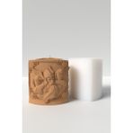Büyük Savaş Tanrısı Odin Mum Silikon Kalıp - Mitoloji Savaş Tanrısı Desenli Mum Kalıbı 10 x 9.6 cm - 1 Adet