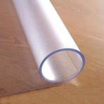 Büyük Şeffaf PVC Masa Matı - Ev ve Ofis için Kaymaz Zemin Koruyucu - Sert Ahşap Zeminler ve Oyun Koltukları için Dayanıklı Sandalye Paspası (Boyut: 140x180cm, Renk: Buzlu)