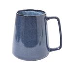 Büyük seramik kahve fincanları, 700 ml ekstra büyük kupalar, Cappuccino, latte, sıcak kakao veya sıcak çay için hediye (600 ml saf mavi)