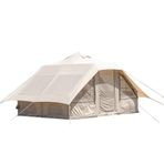 Büyük Şişme Glamping Çadır Dış Mekan Glamping Şişme Kamp Çadırı Açık Hava Havaya Uçurma Çadırı Su İtici Pamuk Nefes Alabilir Ve Rahat