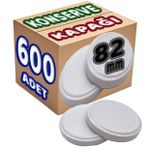 Büyük Standart 82 mm 600'lü Konserve Kavanoz Kapağı