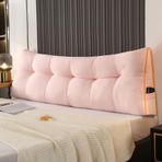 Büyük üçgen kama okuma yastığı başucu ve kanepe için 60 cm x 50 cm x 15 cm sırt dayama yastığı yatak odası için yastık yatak başlığı minderi dinlenme ve rahatlama desteği