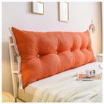 Büyük yatak yastığı okuma başlığı için çift/tek kişilik daybed uzun sırtlık ve kanepe sırt yastıkları başlık yastığı bel desteği yastık 120x50x20 cm