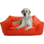 Büyük Yumuşak Yıkanabilir Köpek Yatağı 90X70 Cm, Rahat ve Hafif Kullanım Sağlar. - Ahşap - Beyaz - Seçenek 1