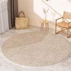 Büyük Yuvarlak Halı 100 x 100 cm - Yatak Odası Oturma Odası Kanepe ve Sehpa için Kalın Kaymaz Halı - Basit Kütük Tasarımı Yumuşak ve Ev Dekoru için Mükemmel