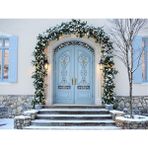 Büyüleyici Arka Plan: Kış Bahçesi Kapısı 200X150CM, Stüdyo Fonu - -