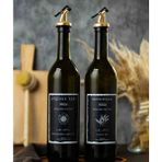 Büyülü Home 2 Li Gold 750 ml Zeytinyağı Ayçiçek Yağı Sisesi Yağlık Yağdanlık - Yeşil