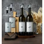 Büyülü Home Yedek Etiketli Yedek Tıpalı Ahşap Stantlı Amber 2'li 750 ml Aycicek Yağı Zeytinyağı Sıvıyağ Şişesi