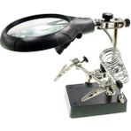 Büyüteçli Havya Sehpası - Ledli Işık - MG16129-C - Gri