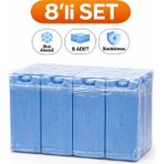 Buz Aküsü Soğutucu 8'li Jel Buz Kalıbı Buzluk Aküsü Termal Çanta Için Soğuk Tutucu Ice Pack Soğutucu Blok 8
