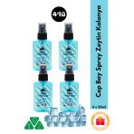 Buz Ferahlığı Sprey Kolonya Cep Boy Elegance Series 4'lü Eko Paket - 4X50 ml