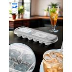 Buz Kalıbı Gri - 250 ml - 5 Pp - 12 Bölmeli - Yüksek Kalite Yapışmaz Silikon Buzluk - Bpa Içermez