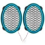 Buz Mavi Oval Ledli Hoparlör Kapak 12V 2’li Set, Şık ve Dayanıklı Tasarım