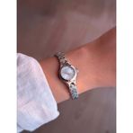 Buz Mavisi Kadran Ince Kordon Vintage Çelik Gümüş Minimal Kadın Kol Saati - 47