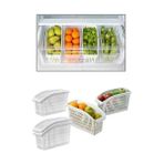 Buzdolabı Düzenleyici, Organizer 4 Lü Set - 0 Siyah - Option-1