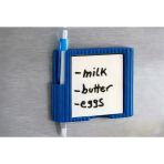 Buzdolabı Notluk Ve Kalem Tutucu - 3D Tasarım Pratik Mutfak Organizer (Mavi)