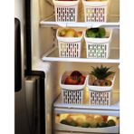 Buzdolabı Sepeti Dolap Içi Düzenleyici Sepet Organizer Beyaz 4 Adet 30 x 16 x 17