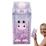 Buzdolabı süt saklama kabı, soğutma için süt kutusu, 400ml sızıntılı süt karton şekilli kare içecek kutusu saman, Buzdolabı, mutfak, çiftlik evi, piknik için içecek saklama kabı