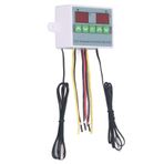 Buzdolabının Güvenlik alarmı Için çift Sıcaklık Kontrolör çok Fonksiyonlu Dijital termostat. (DC12V)