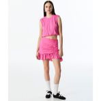 Büzgülü Mini Etek TS1250004169033 - Pembe - 38