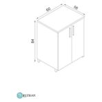 Buzkan Mobilya Buzkan %100 Mdf Pratico Solo Ocak Modülü
