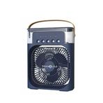 Buzlu Vantilatör Mini Fan 5 Spreyli Su Püskürtmeli 600 ML Buhar Makinesi Nemlendirici Mini Klima RGB Elektrikli Fan