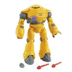Buzz Lightyear HHJ87 - Savaş ekipmanlı Zyclops robot figürü, 12 hareketli mafsal, kol topu, patlatma ve fırlatma eylemi ve mermiler, 4 yaşından büyük çocuklar için oyuncak