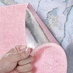 BVCL Kendinden Yapışkanlı Su Geçirmez Duvar Kağıdı, Isı Yalıtımı, Nem ve Küf Önleyici, 5 mm İçi Boş Dokulu Darbeye Dayanıklı Yumuşak Kaplama (Pink,50 cm x 20 m)
