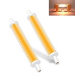 BVCL R7s Led Kısılabilir 118 mm, R7s 7,7 w Eşdeğer Halojen Ampul 118 mm 80 w, Aydınlatma 360° Kararlı Titreme Yok AC 220-240 v Lamba Direği (118 MM_2 ADET)