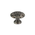 BVLGARI Omnia 7417/28 Süslü 1-1/8 İnç Çaplı Mantar Dolap Topuzu, Kalay